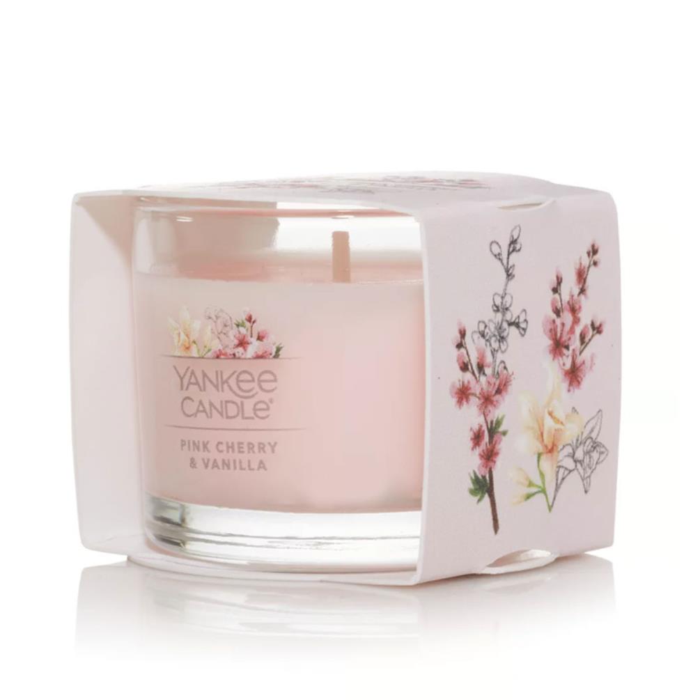 Yankee Candle Pink Cherry & Vanilla Filled Votive Candle Extra Image 1